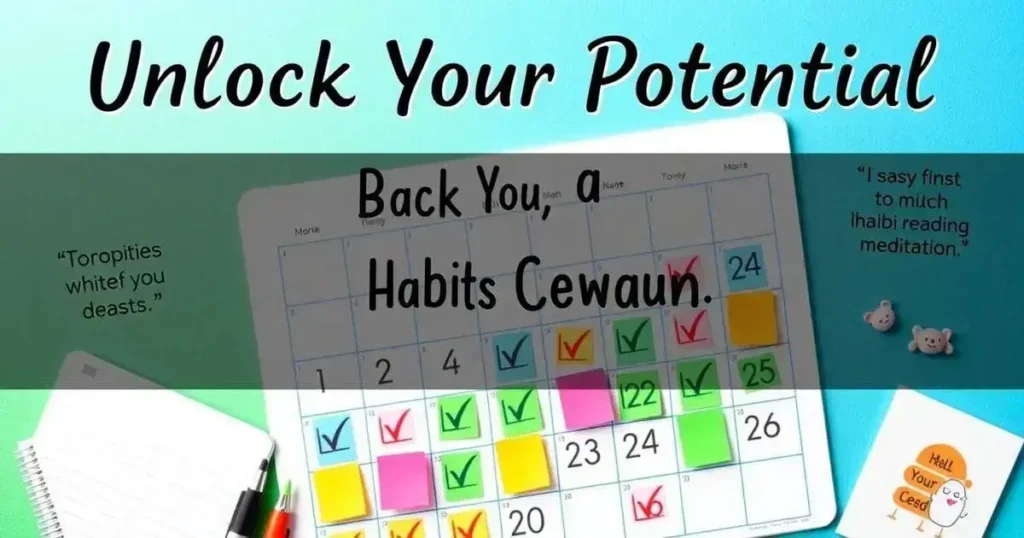 Unlock Your Potential with a Habit Creation and Reward Calendar